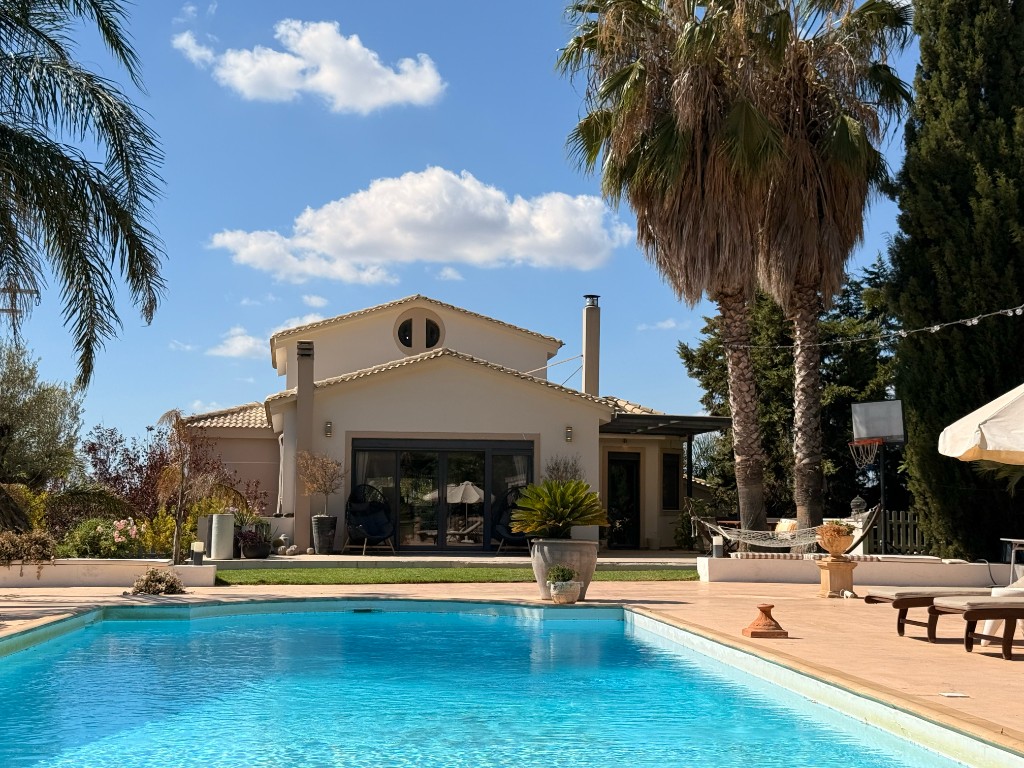 Garden of Villa Vravrona Tower in Vravrona, Attica